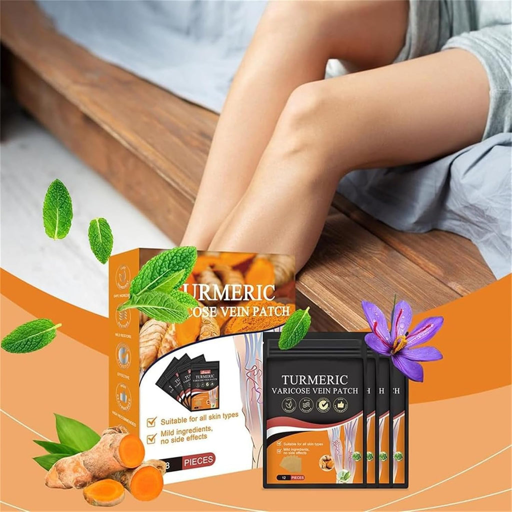 Turmeric Varicose Vein Patch Pack of 2(Each Pack 10 Piece)