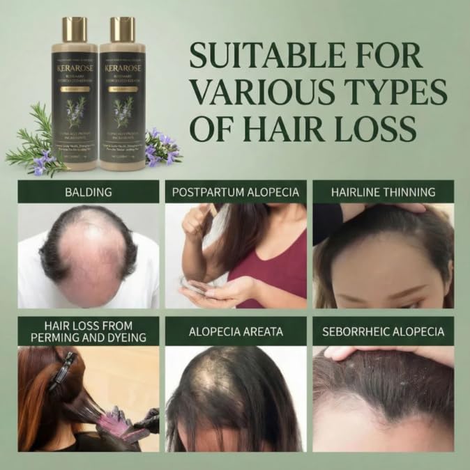 Kerarose Rosemary Shampoo For Hair Growth (Buy 1 Get 1 Free)