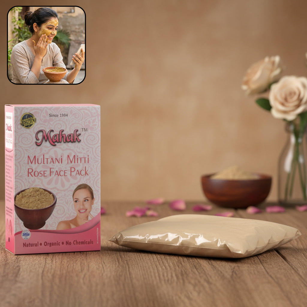 Herbal Multani Mitti  Rose Based Face Pack  80 Gm