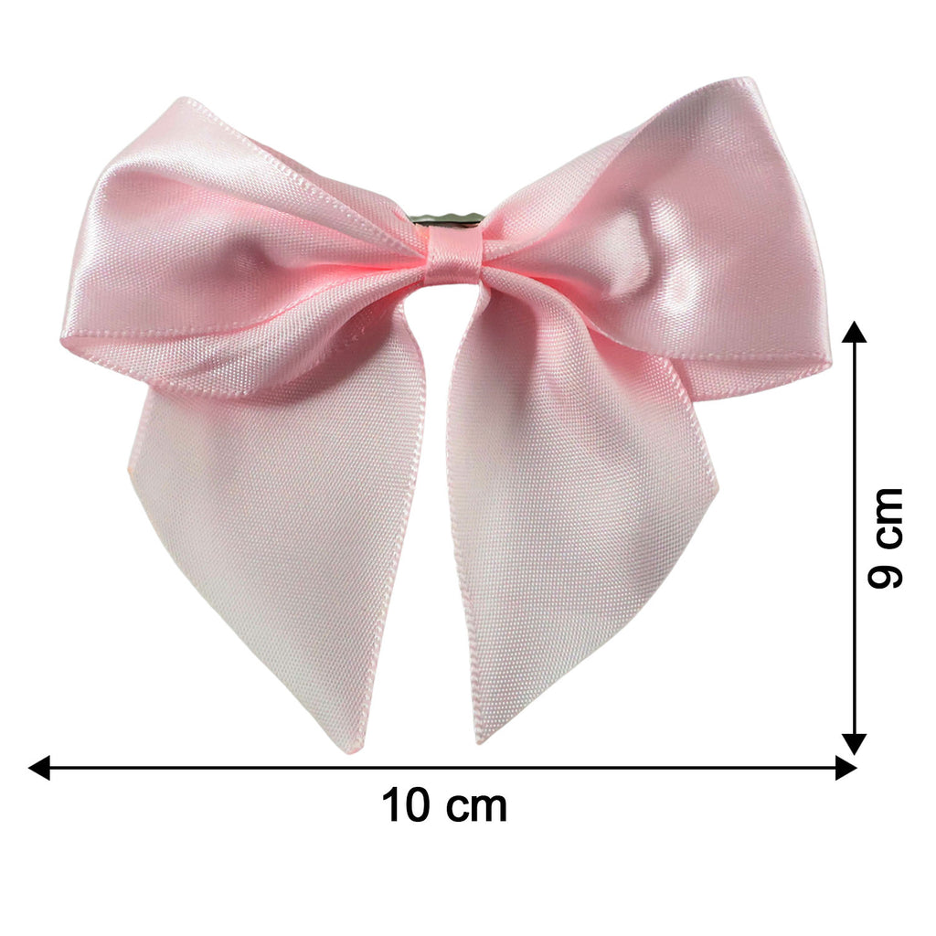 Elegant Satin Hair Bow Clip For Girls  Women (1 Pc)