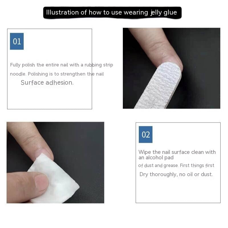 Removable Long-lasting Handmade Phototherapy Finished Product Nail Stickers