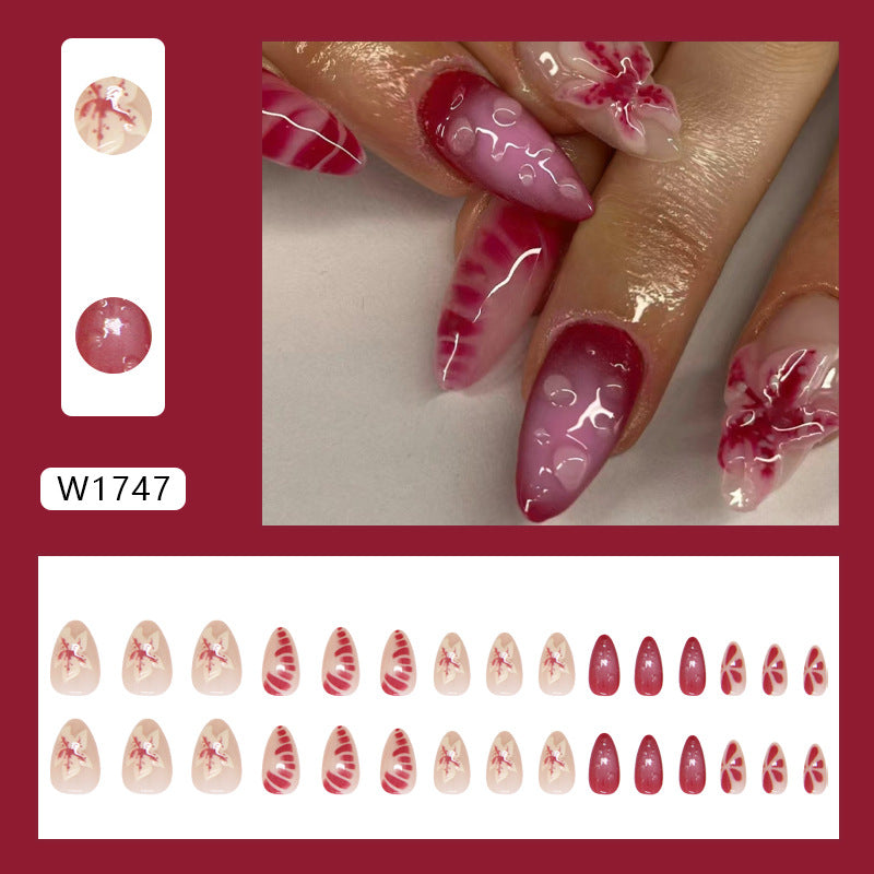Nail Sticker Three-dimensional Flowers European And American Girls Sweet Style