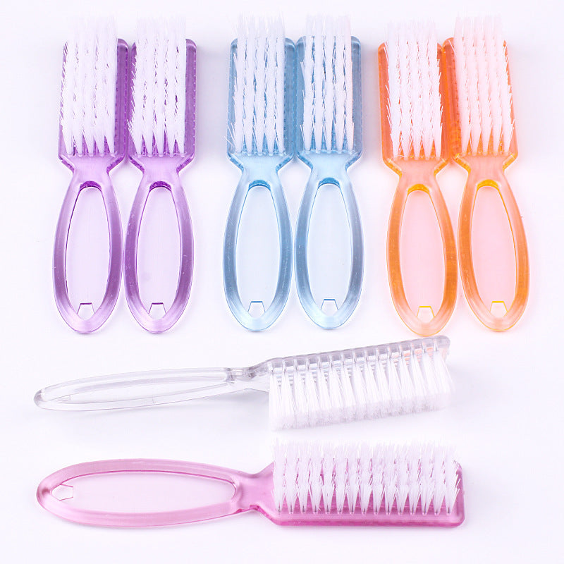 Transparent Long Handle Nail Brush Nail Plastic With Handle Dusting Brush