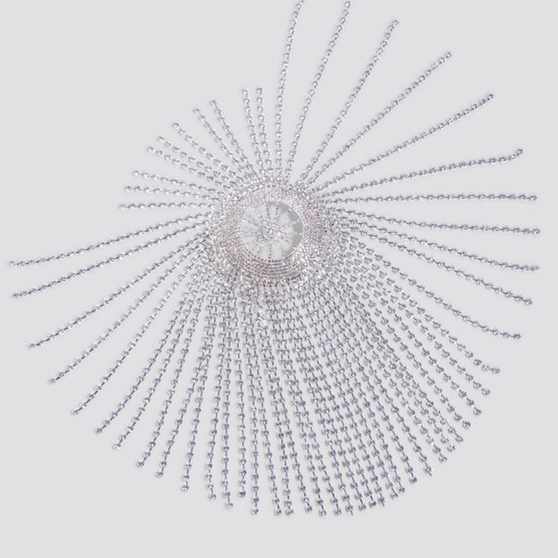 Rhinestone Headdress Exaggerated Fringed Hair Accessories Ethnic Style