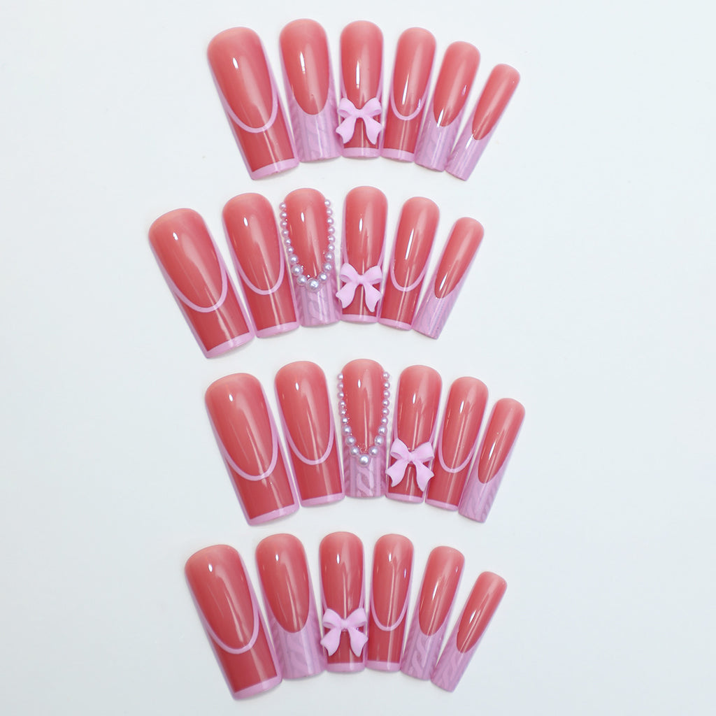 Lengthened Water Pipe Wear Nail Bow Pearl