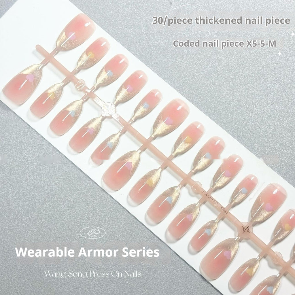 Pattern Cat's Eye 209 Fingertip French Wear Armor Crystal Flash