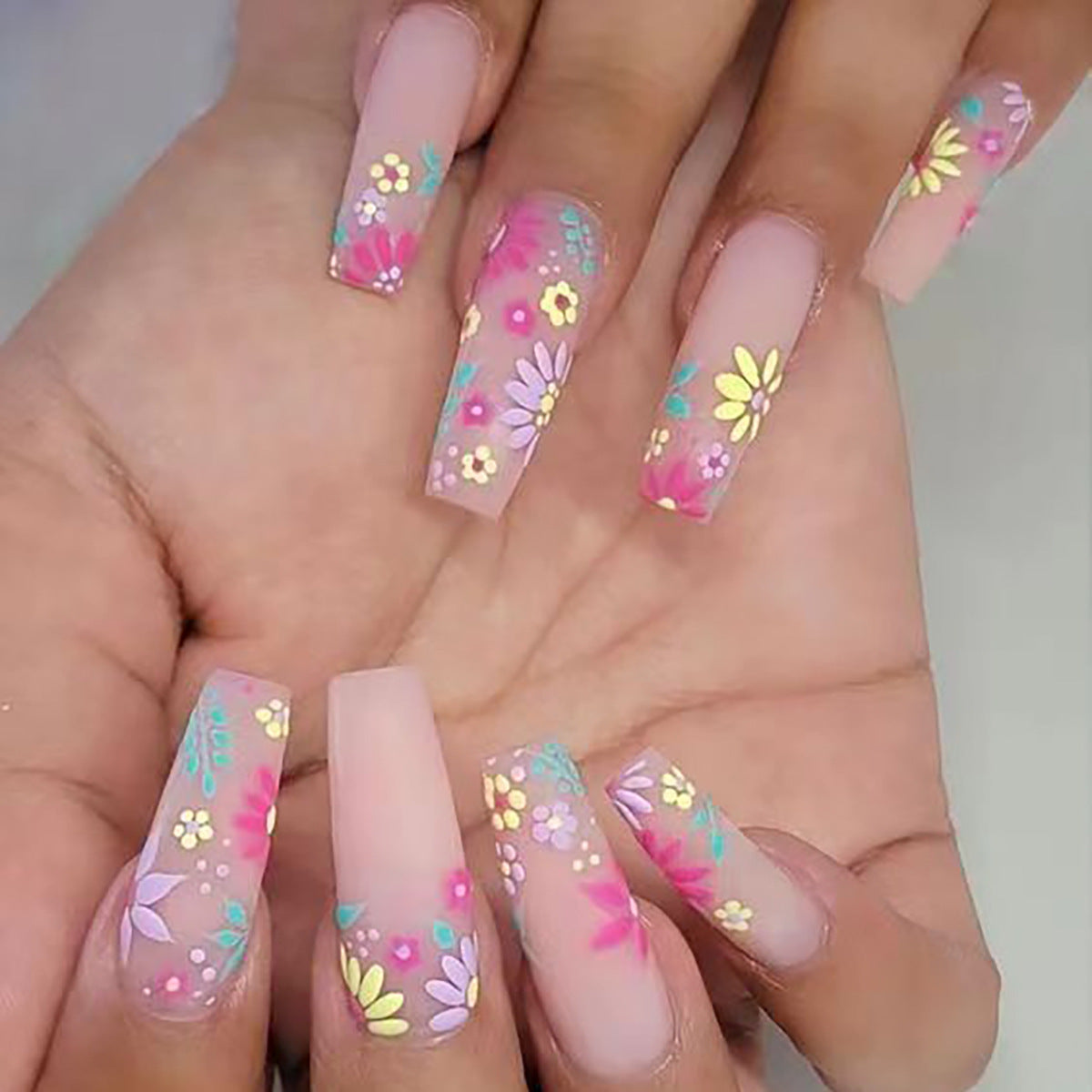 Manicure Long Fake Nail Patch