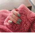 Creative Solid Color 24 Pieces Trapezoidal Nail Tips