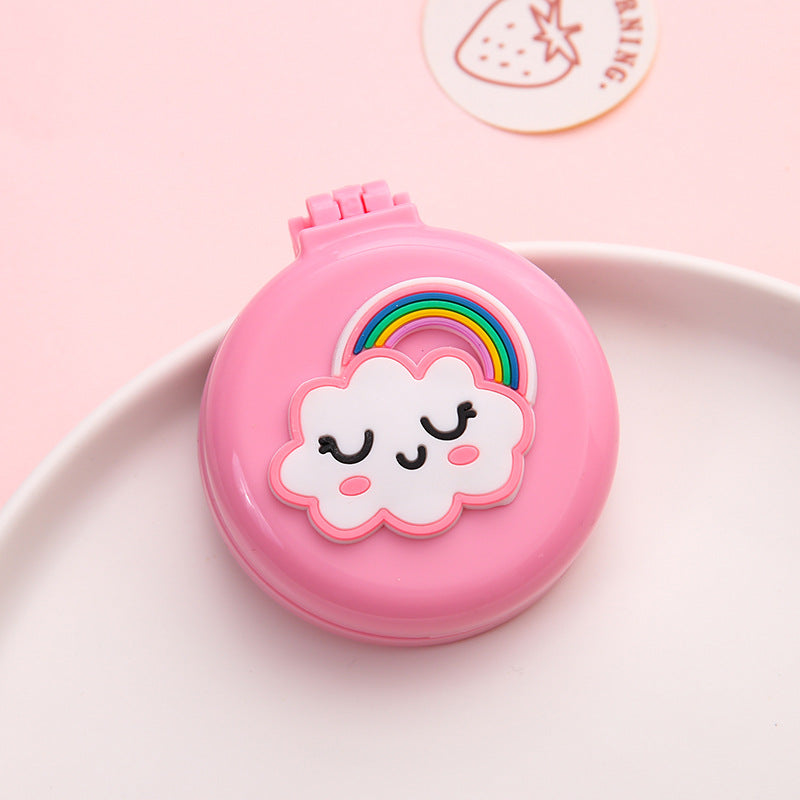 Cute Girly Heart Folding Airbag Comb