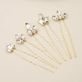 Horse Eye Rhinestone Plate Hairpin Wedding Tiara