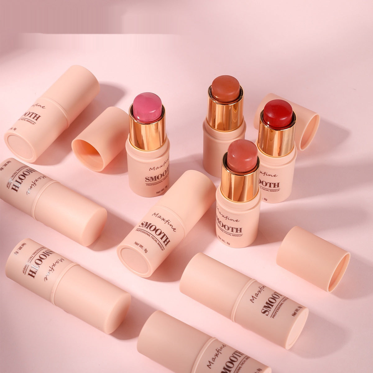 Maxfine Blush Stick Monochrome Rouge Solid