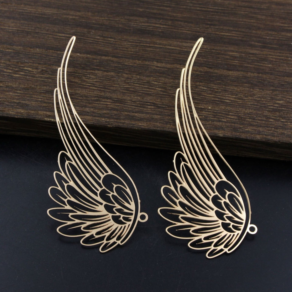 Jewelry Accessories Pure Copper Corrosion Wing Flower Pendant