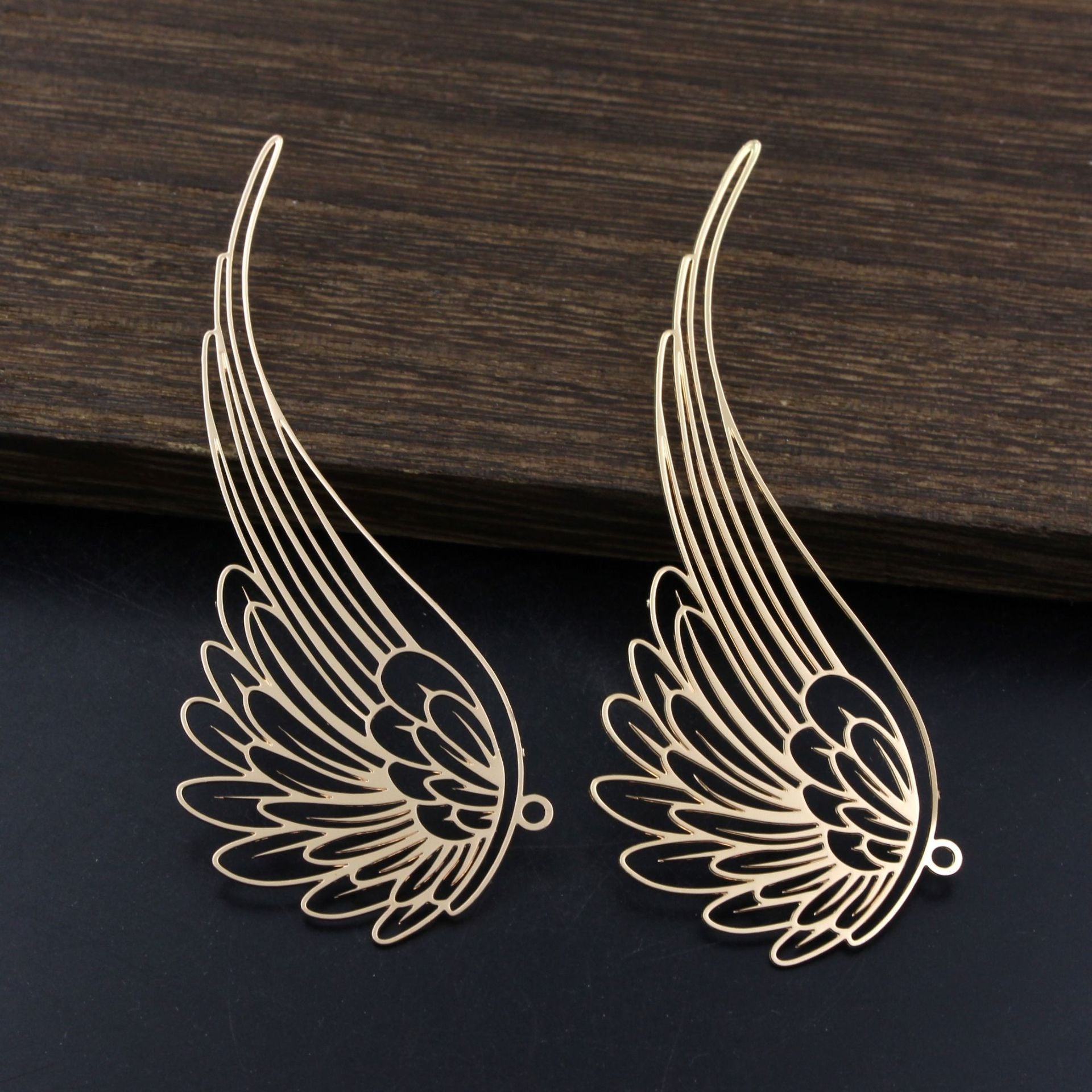 Jewelry Accessories Pure Copper Corrosion Wing Flower Pendant