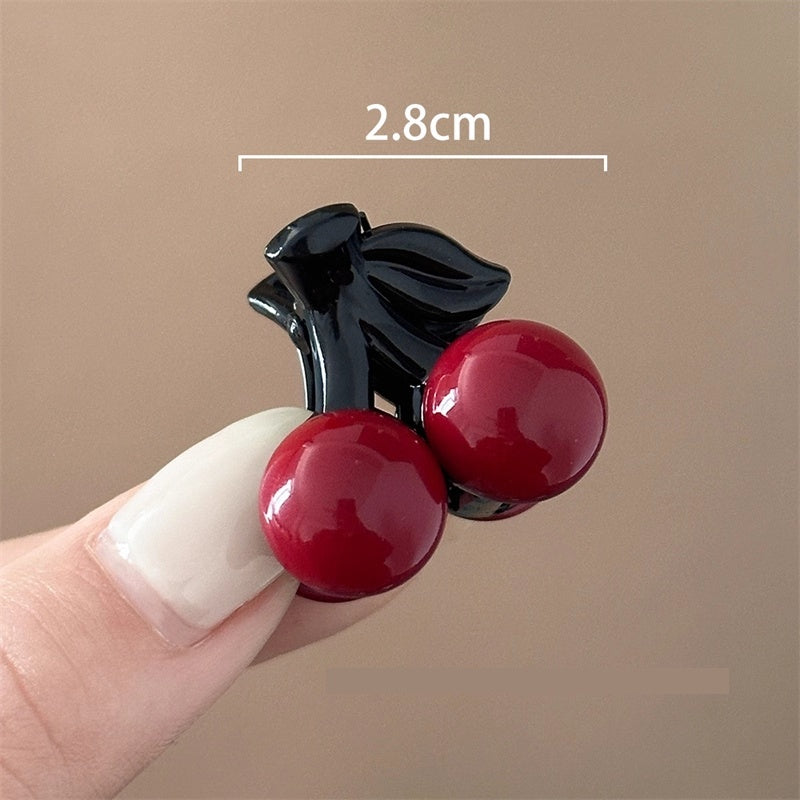 Cute Cherry Hair Clip Small Side Perfect For Half-up Hairstyles