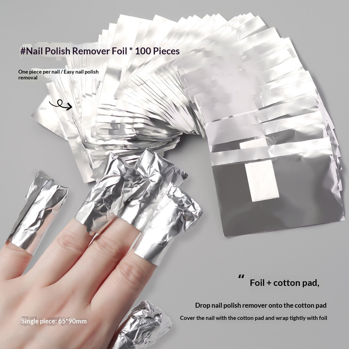 Nail Polish Remover Foil For Removing Gel Or Acrylic Nails