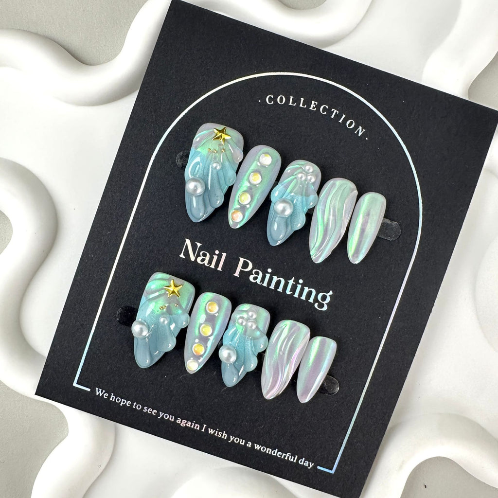 HAILANG Shell Nail Stickers Wear Nail Painting Tip High-grade Summer