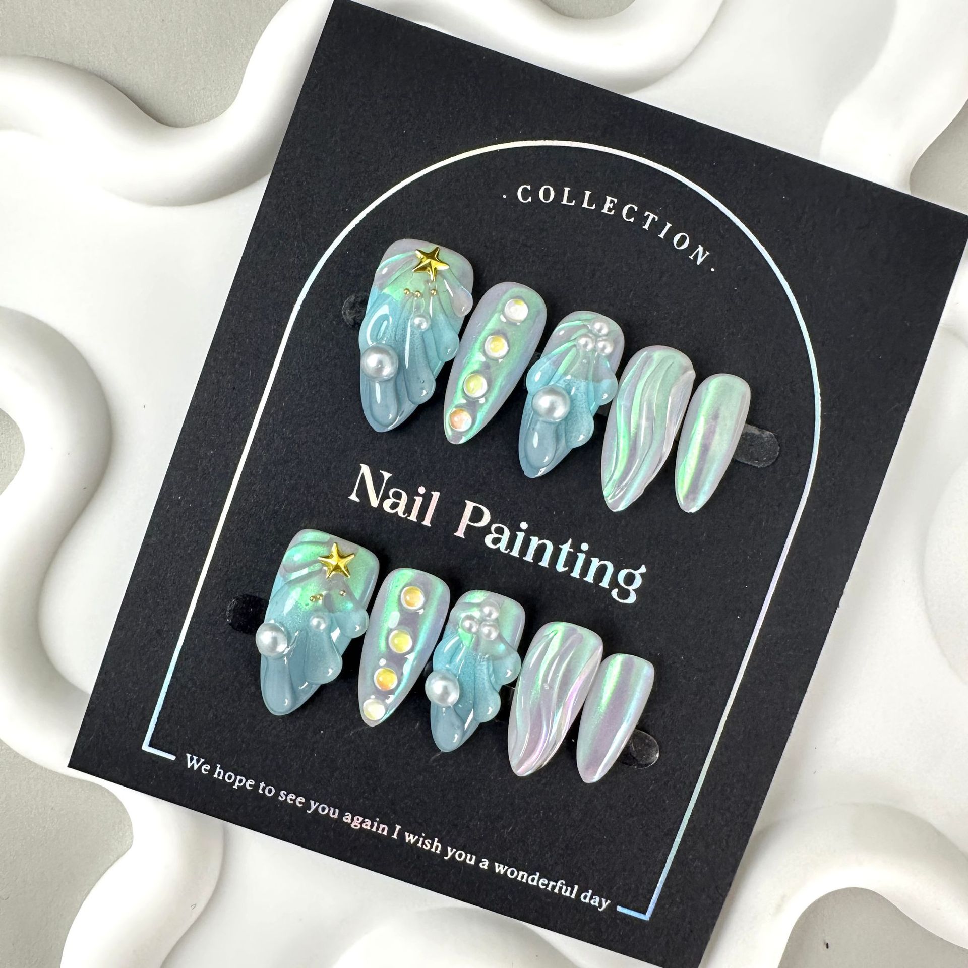 HAILANG Shell Nail Stickers Wear Nail Painting Tip High-grade Summer