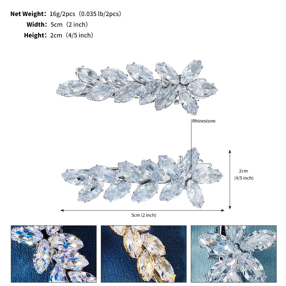 Korean Version All-match Crystal Wheat Barrettes