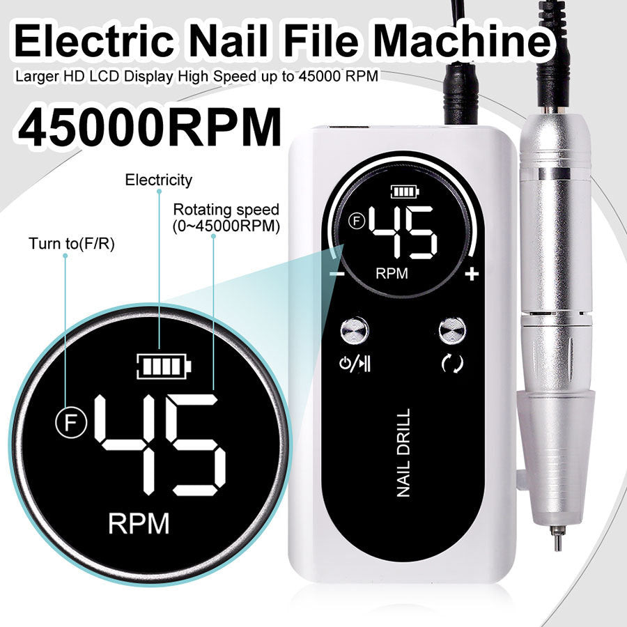 Nail Drill Grinding Machine V2 Electric Rechargeable Nail Grinding Machine Nail Art Tool Suit