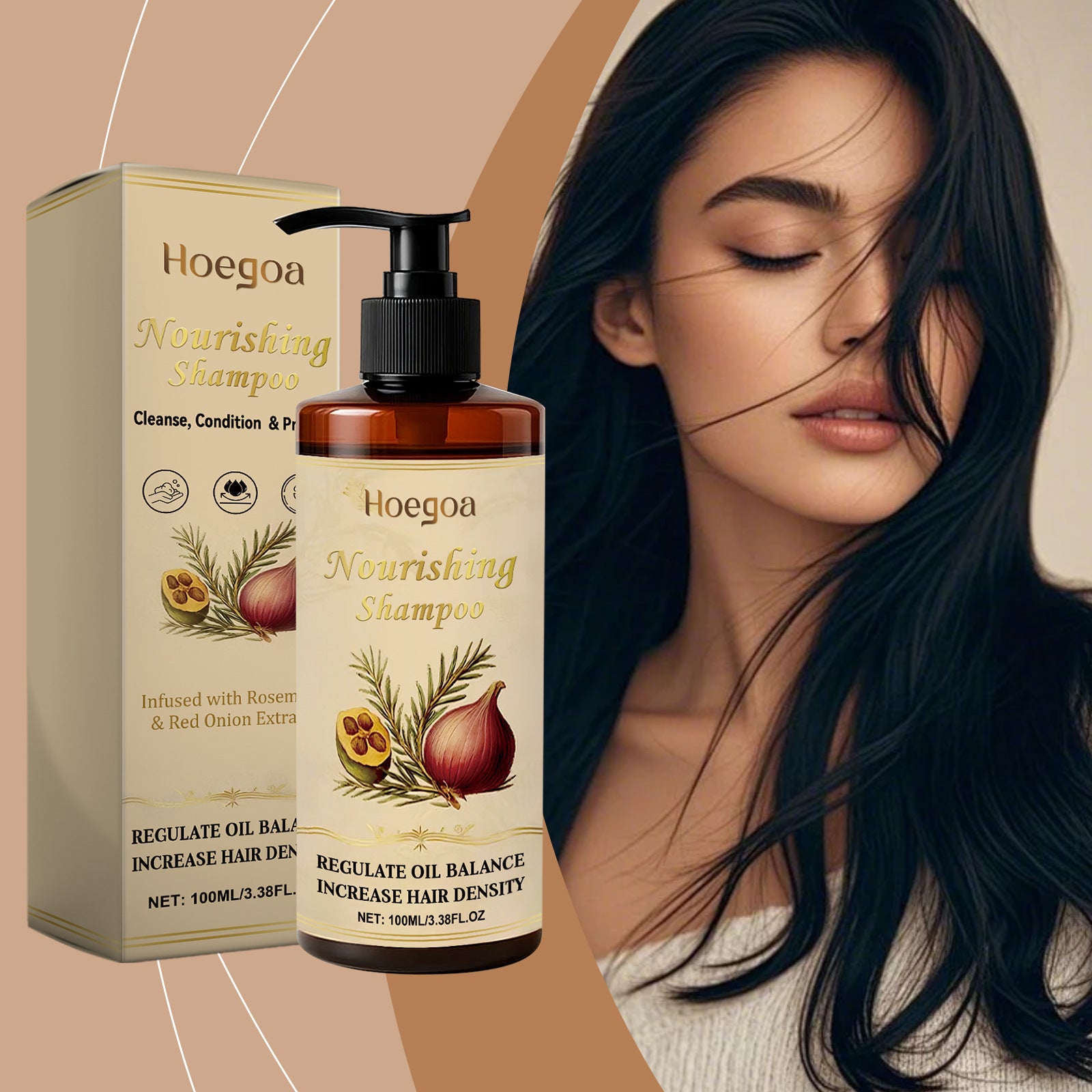HoeGoa Multi Effect Nourishing Shampoo Gently Cleanses