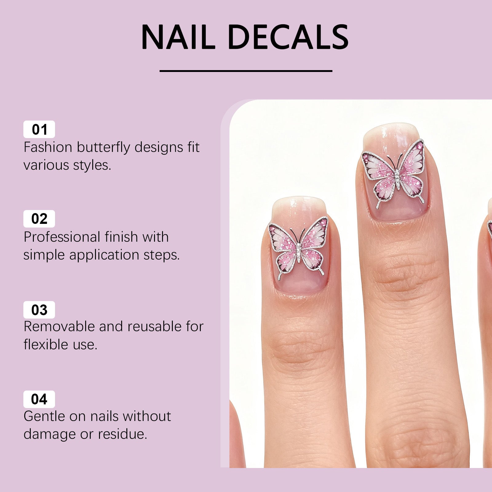 Butterfly Nail Art Stickers Creative DIY Trendy Butterfly Nail Art Stickers That Are Removable