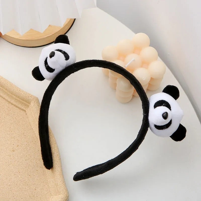 Cute Cartoon Plush Panda Headband Hair Accessories