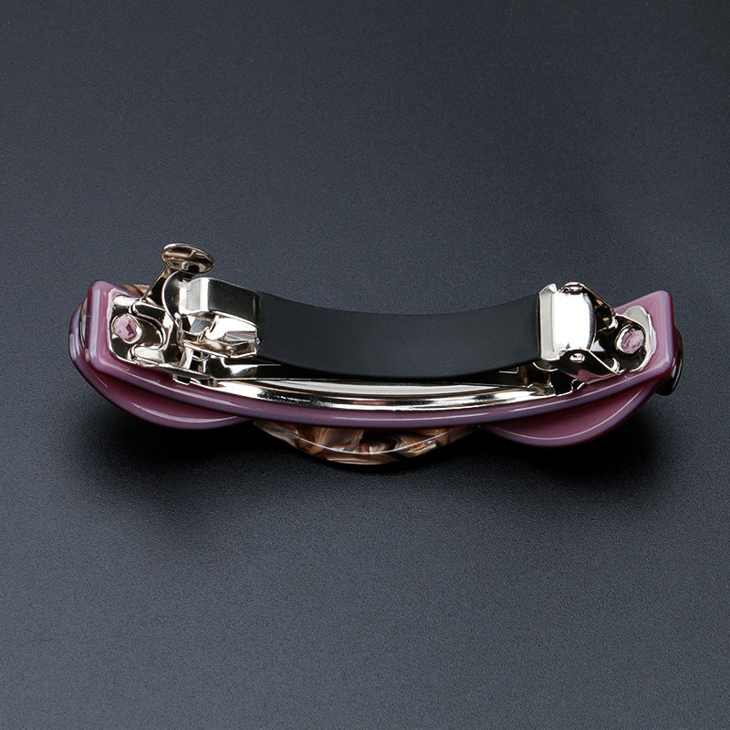 Acetate Large Spring Clip Leopard Hairpin