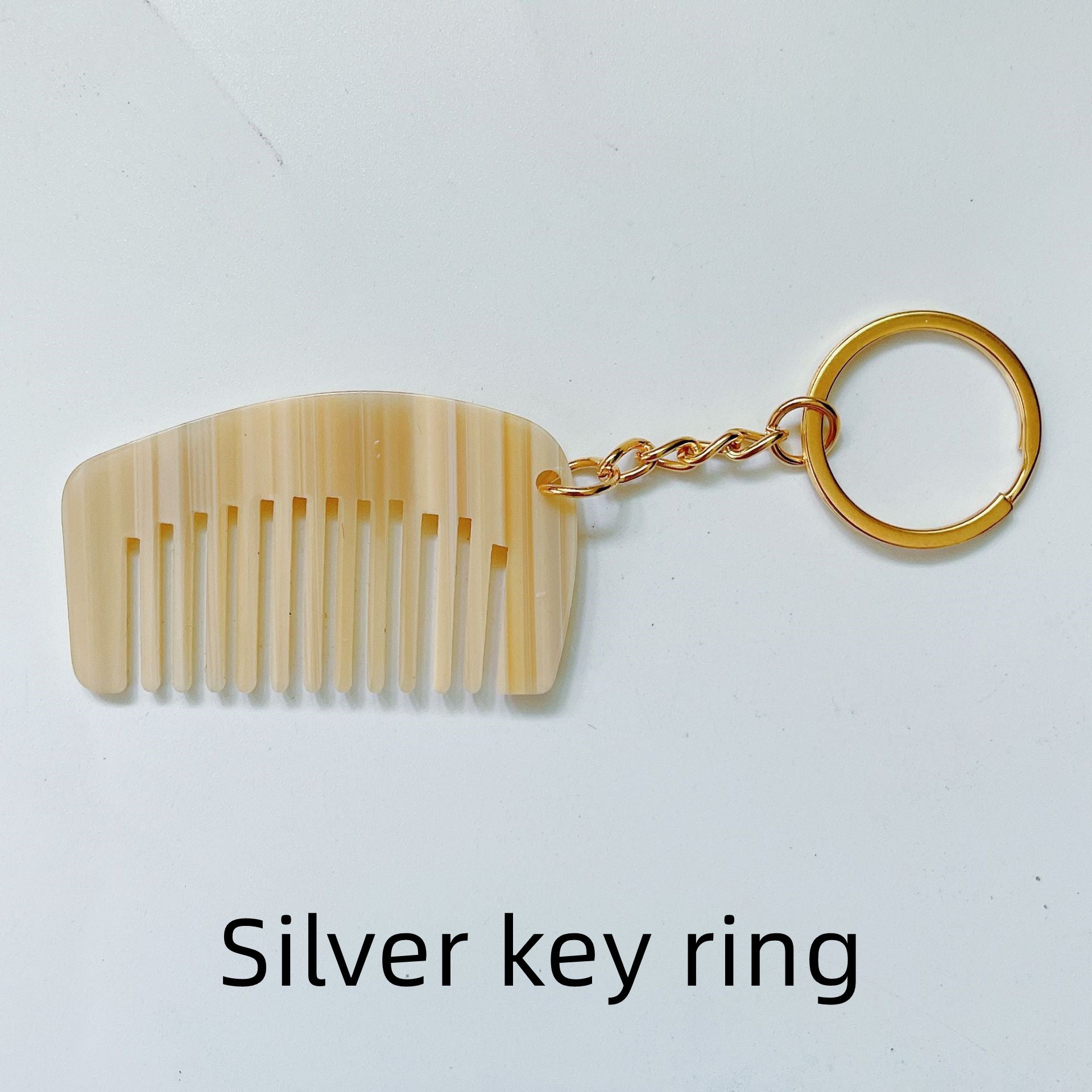Acetic Acid Plate Mini Comb Key Chain Pendant Portable