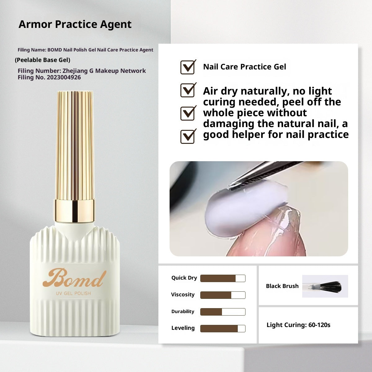 Bomd Construction Of Nail Polish Adhesive By Smudging Of Primer And Seal Coat