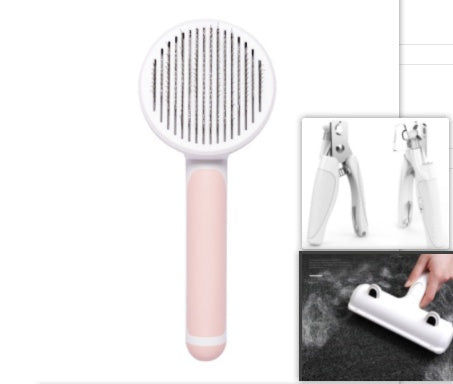 New Pet Supplies Round Handle Stainless Steel Needle Comb