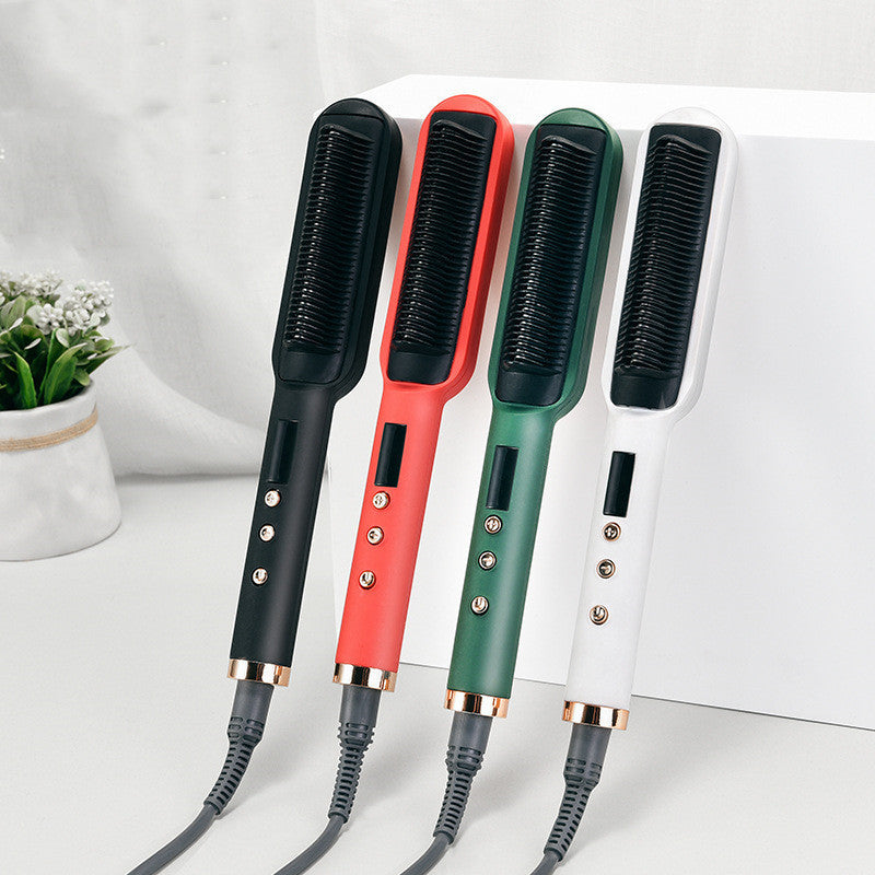Negative Ion Straight Curling Dual-purpose Electric Heating Hair Straightening Comb
