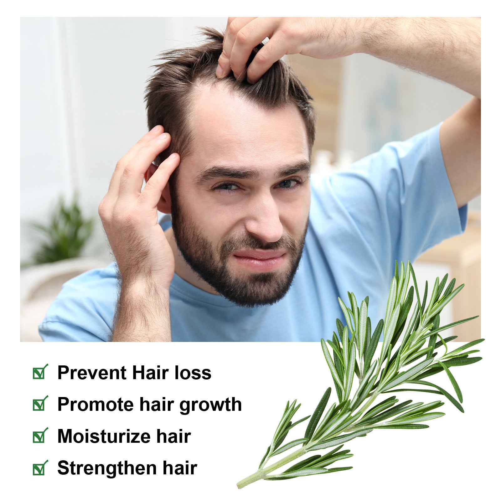 Ouhoe Rosemary Dense Hair Repair, Strengthening And Nourishing Hair Root