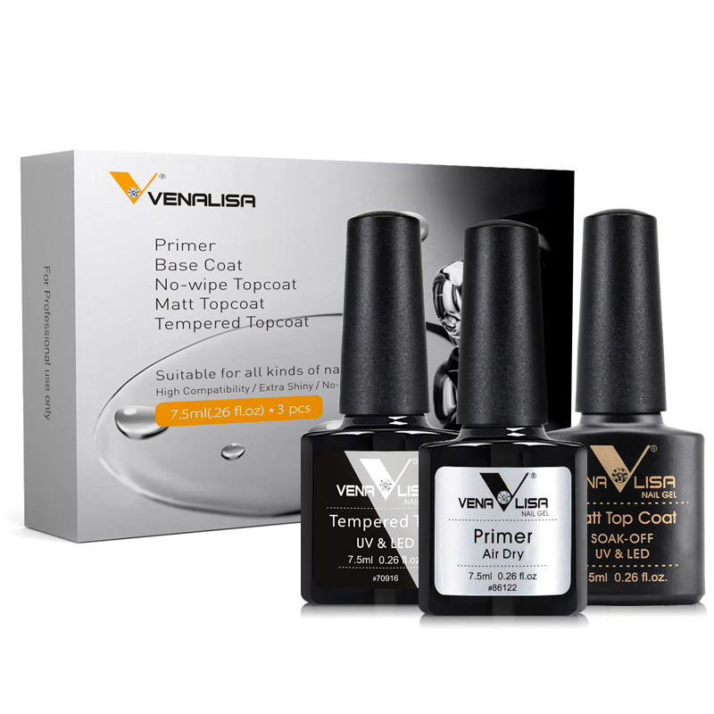 Venalisa Nail Polish Set Anastomosing Agent Rubber Base Rubber Tempered Matte