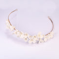 Design White Ceramic Flower Crown Headband