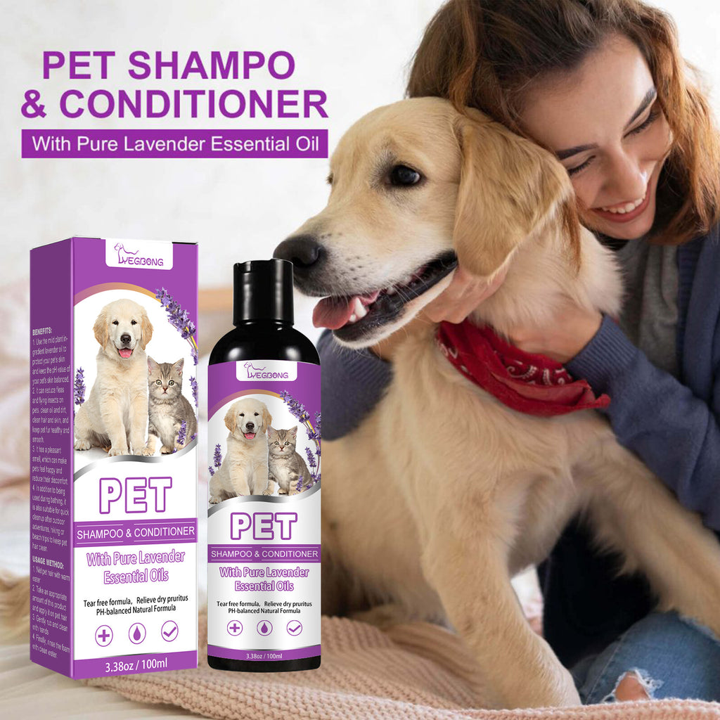 YegBong Pet Shampoo Pet Bath Relieve Skin Itching Hair Soft Non-knotted Shampoo