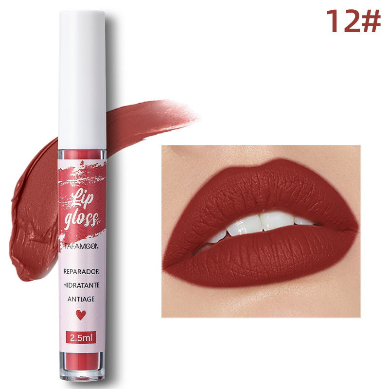 New No Stain On Cup Long-lasting Matte Non-fading Matte Velvet Lip Gloss