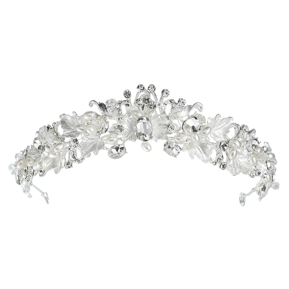 Design Bridal Crown Baroque Flowers