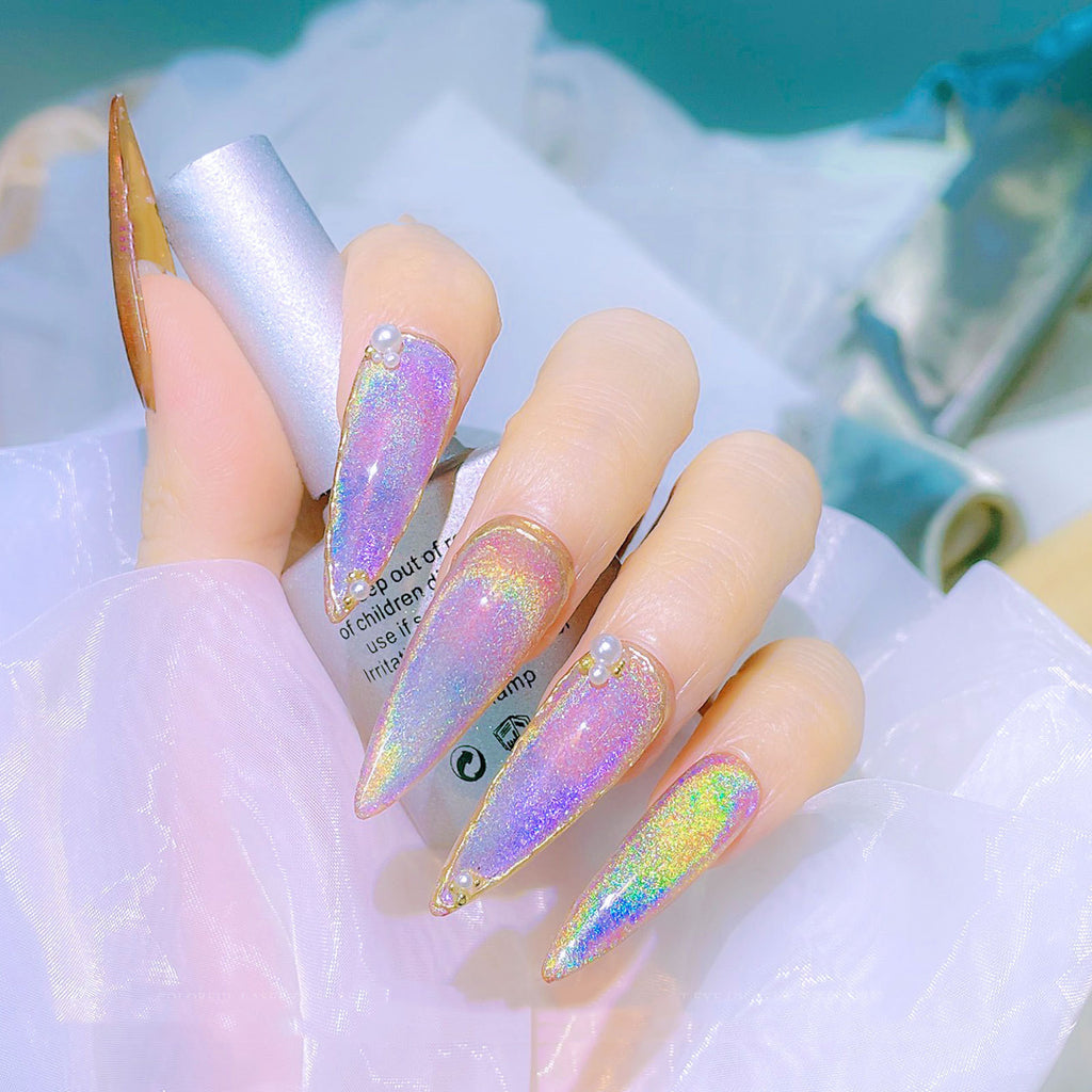 Universal Colorful Cat Eye Gel Polish Laser Rainbow UV Polish
