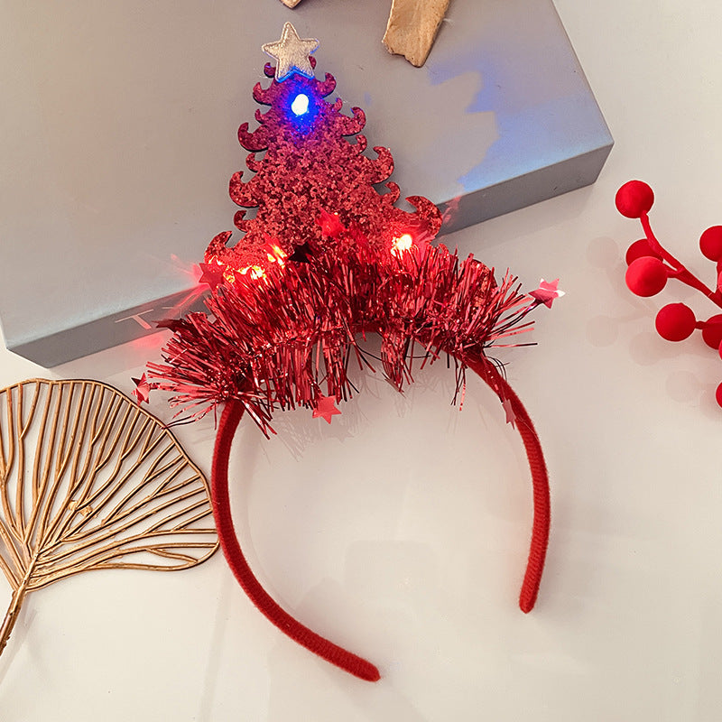 Christmas Antlers Hairband Decoration Plush