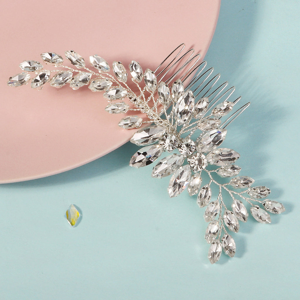 Rhinestone Tuck Comb Hair Comb Exquisite Handmade