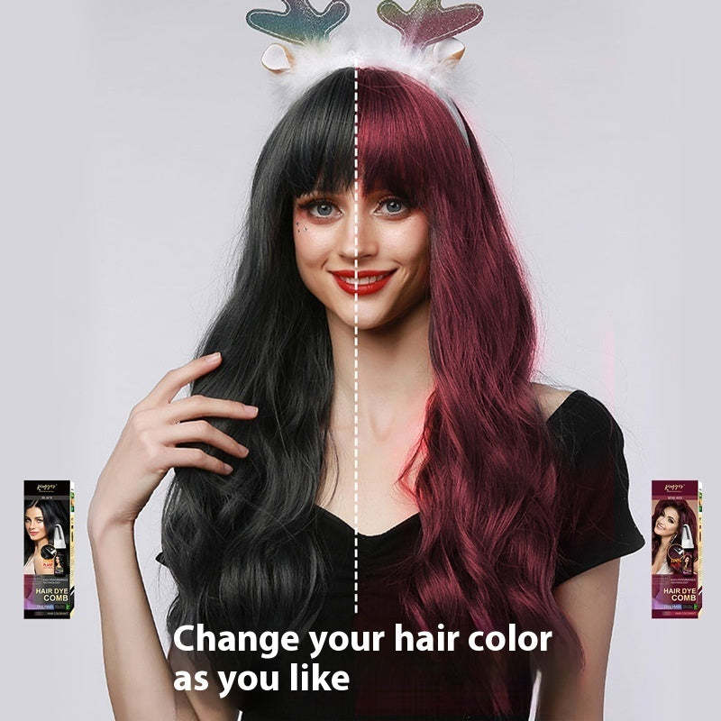 Black Wine Red Brown Easy Coloring Comb