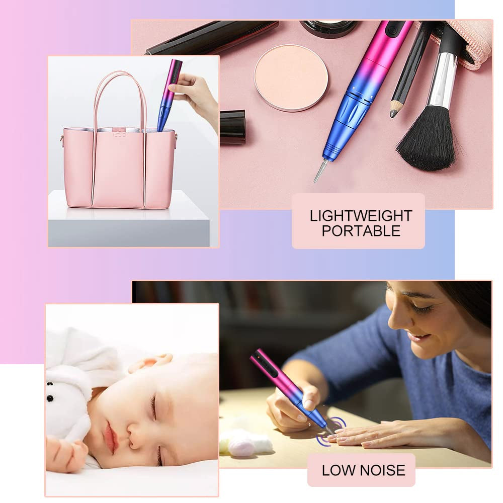New Wireless Rechargeable Electric Nail Drill Sharpener