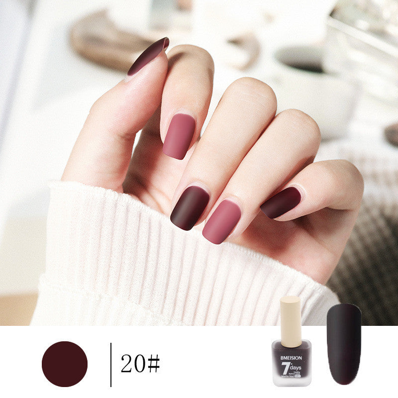 Bmision Frosted No-baking Quick-drying Nude Matte Nail Polish