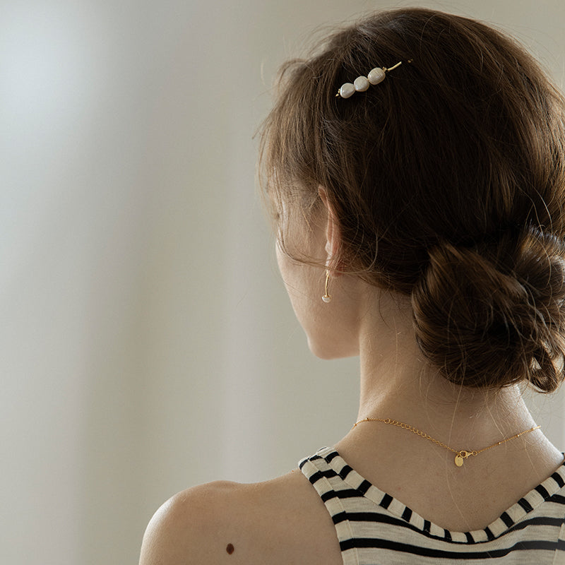 Ba Duckbill Clip Pearl Headband Hair