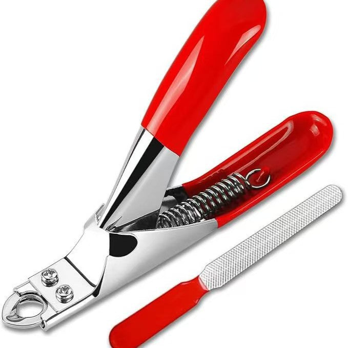 Dog Nail Cutter Type U Word False Tips Professional Nail Clippers Straight Edge Cutters Manicure Pliers Guillotine Nail Capsule