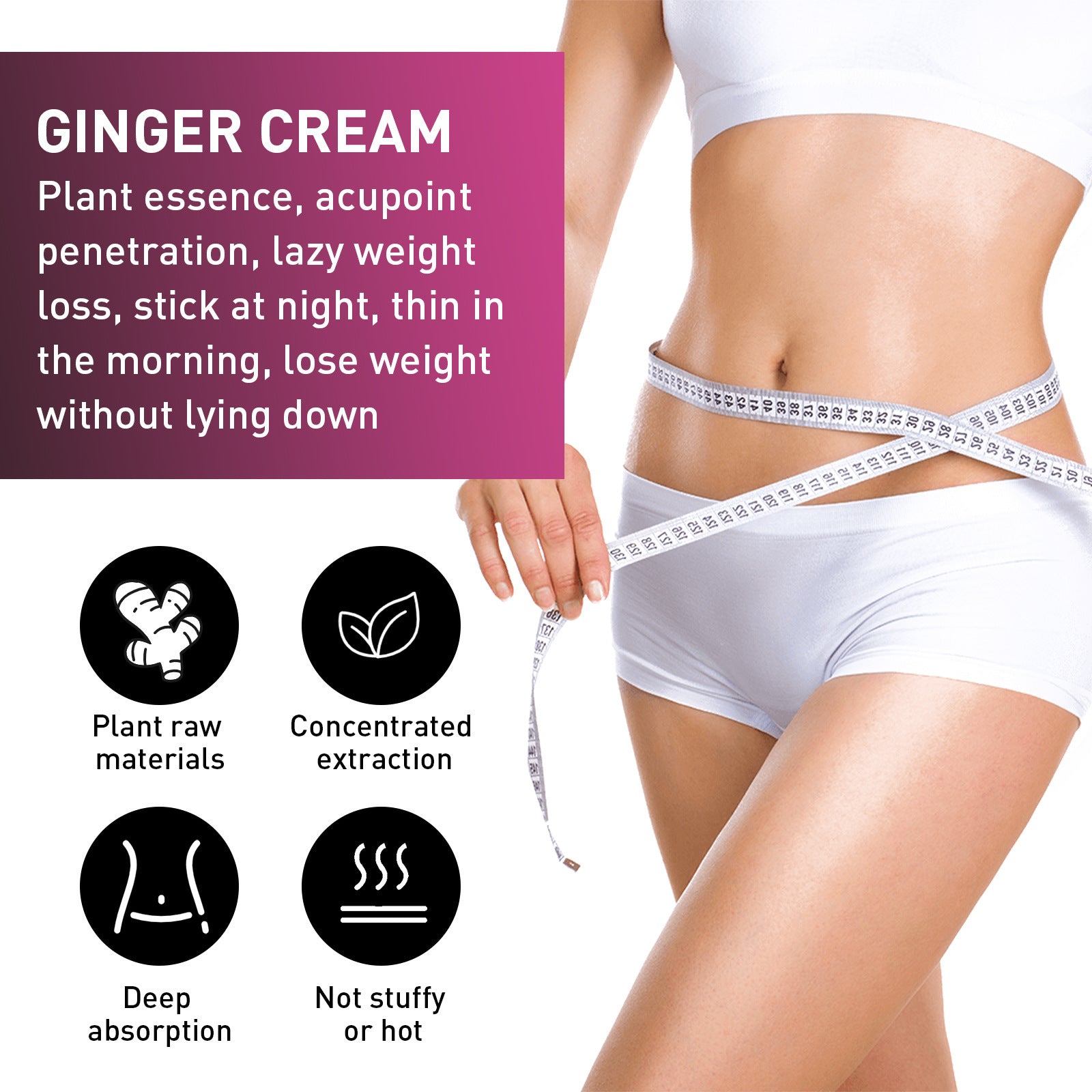 Ginger Body Thigh Slimmingshaping Tightening Cream