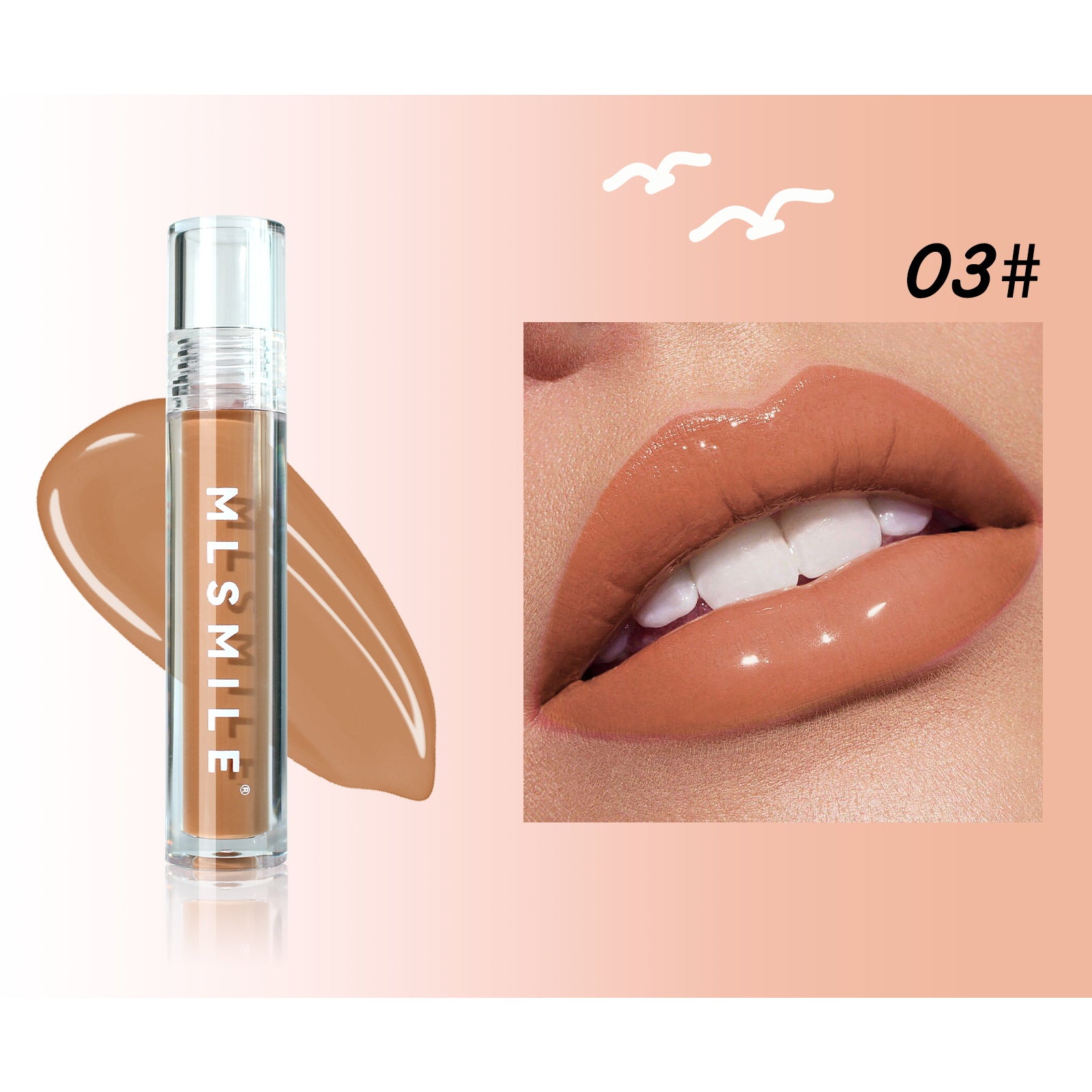 Cross-border Mirror Glass Lip Lacquer Water Light Toot Moisturizing And Nourishing