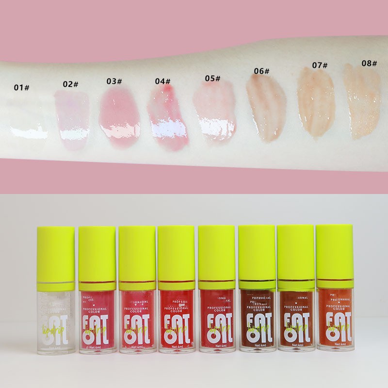 Pattern Transparent Glass Lip Moisturizing
