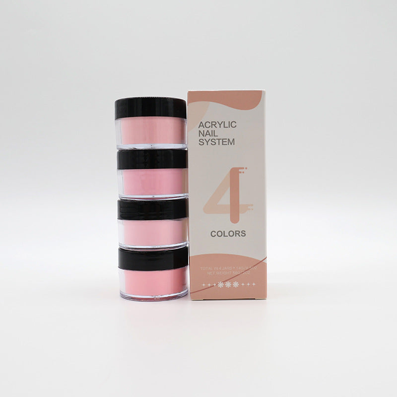 Acrylic Nails Serum 4 Colors Suit Nail Shimmering Powder DIY Handmade Manicures Decoration