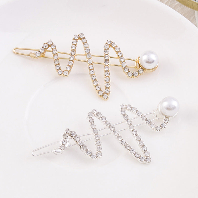 Pearl Word Clip Bangs Clip Hair Accessories